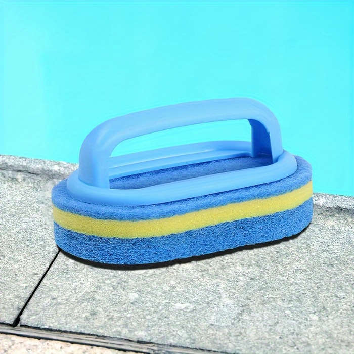 3-Layer Household Cleaning Sponge With Handle