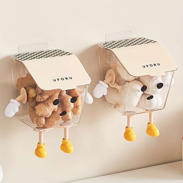 1pc Kitchen Garlic Ginger And Onion Storage Box