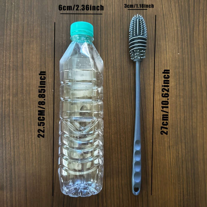 1Pc Long Handled Silicone Bottle Cleaning Brush