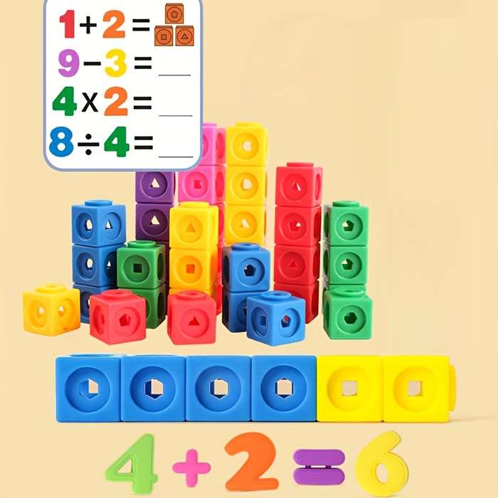 Math Link Cubes Set 100 Cubes