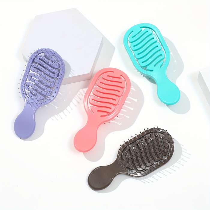 Mini Pocket Design Travel Brush Abs Plastic Handle