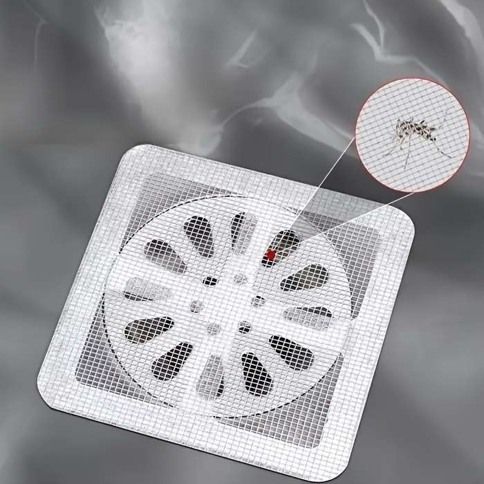 10pcs Disposable Grid Hair Catchers, Healthy Household Items, No Drilling Required, Easy To Use, Eff