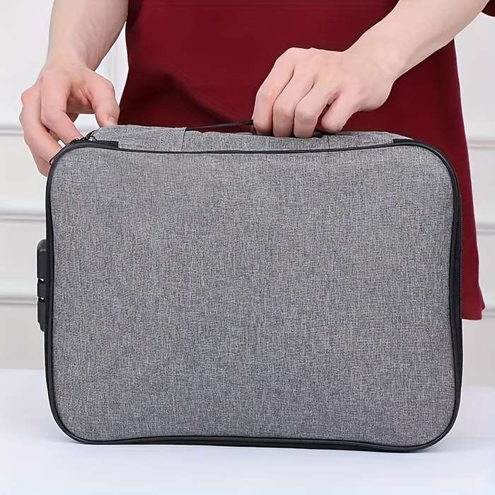 Lockable Fireproof Document And Wallet