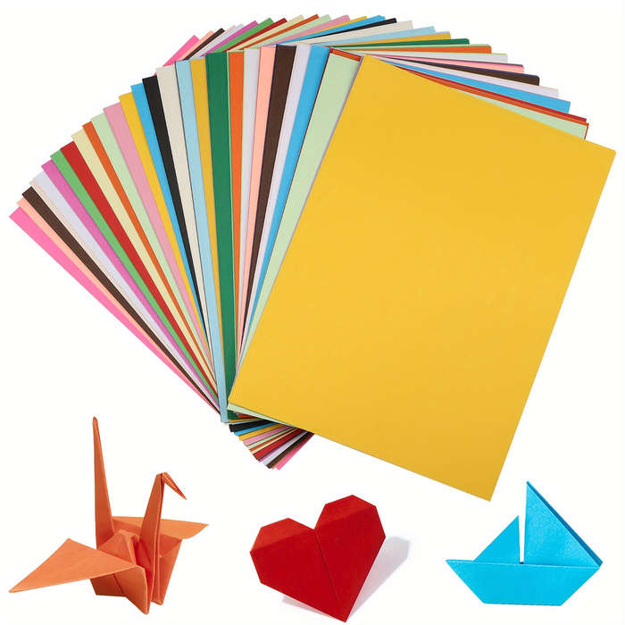 50 Sheets Of A4 Colored Paper Suitable For Printing Origami