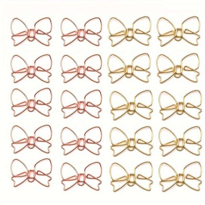 20-Pack Butterfly Paper Clip Bookmarks