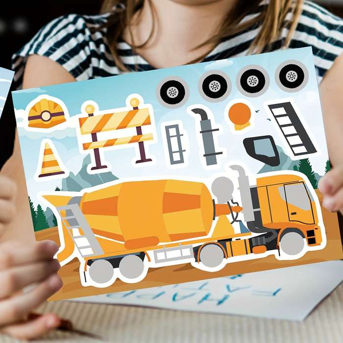 Wooden Building Themed Diy Craft Stickers