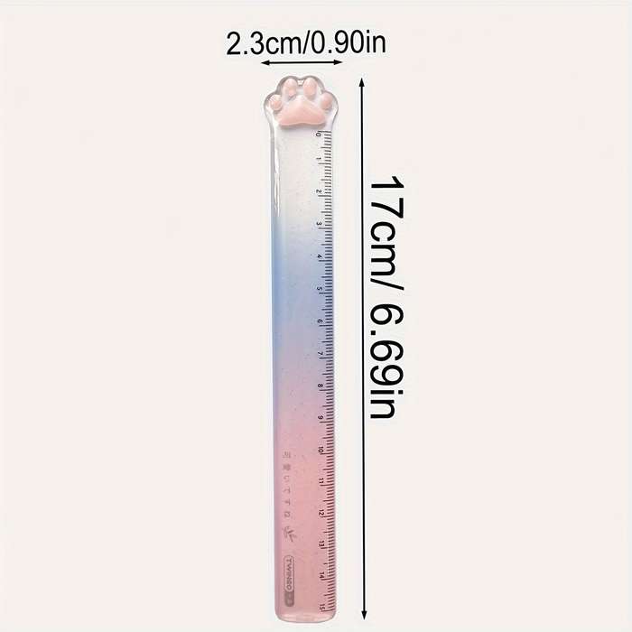 3-Pack Cat Claw Ruler 15cm