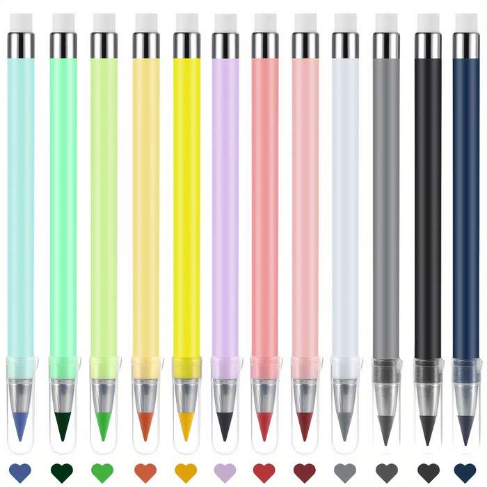 12 Permanent Colored Pencils
