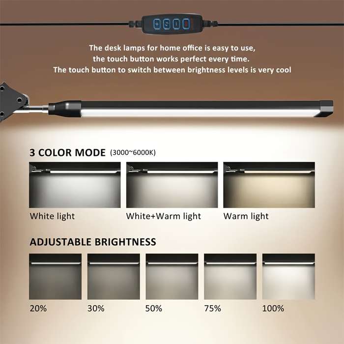 Eye Protection Led Desk Lamp Usb With Clip