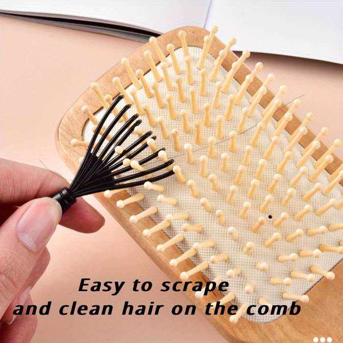 Comb Cleaning Tool Non-Electric Comb Cleaning Paws With Hook For Removing Hair From Brushes And Com