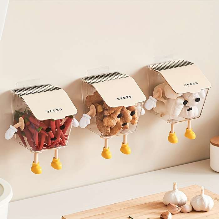 1pc Kitchen Garlic Ginger And Onion Storage Box