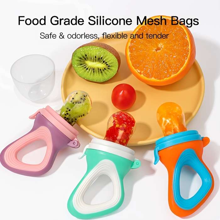 5-Piece Silicone Fruit Feeder Set For Kids
