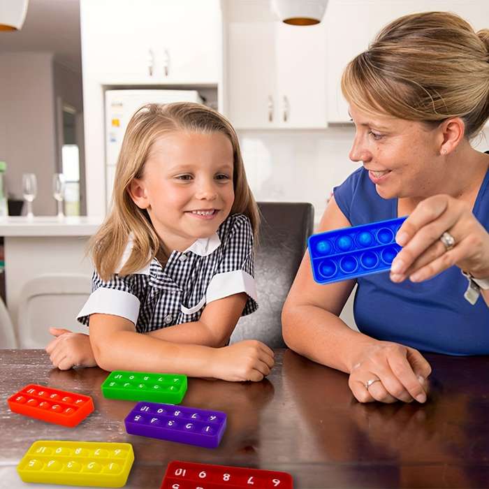 6-Pack Silicone Ten Frame Counting Teaching Aids