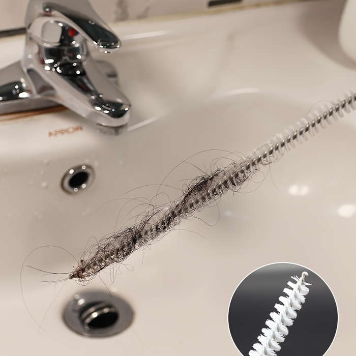 1Pc Plastic Pipe Unclogging Brush Drain Deburring Tool