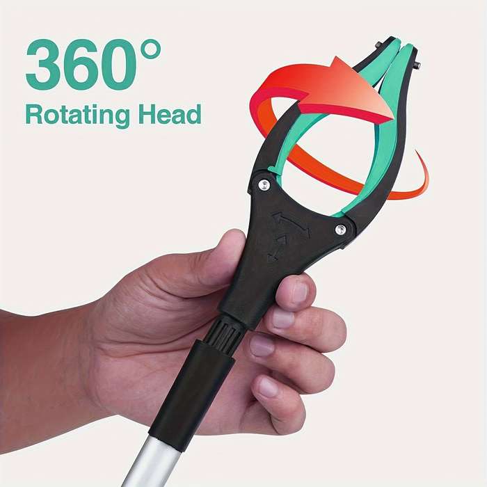 Ergonomic foldable telescopic grab tool