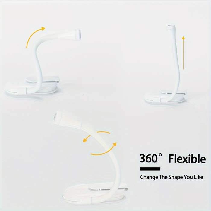 Three-Color Mini Portable Clip-On Book Light