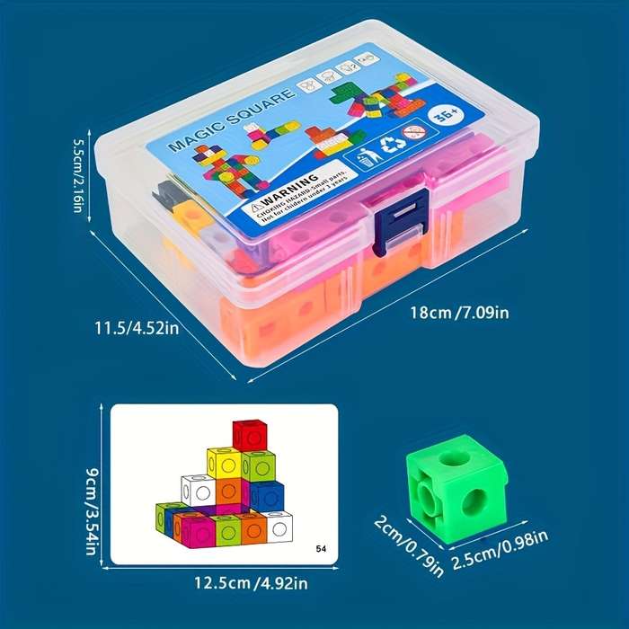 Children's Colorful Building Block Toy Set