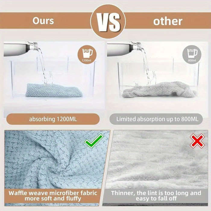 1 x Super Absorbent Soft Comfort Blow Dry Towel