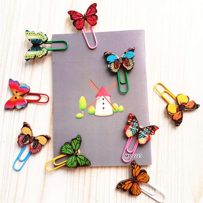 10Pcs Creative Color Paper Clips