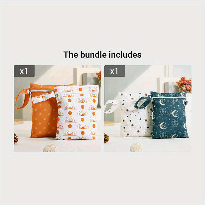2 Waterproof Washable Storage Bags