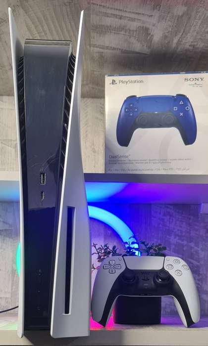 Sony Playstation 5 Disc Edition 1Tb with 2 Original Controllers Pristine New Condition