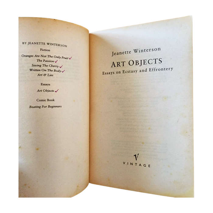Art Objects - Jeanette Winterson
