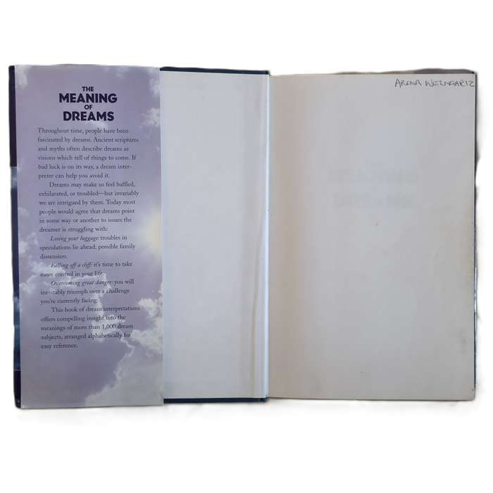 The meaning of dreams  Franklin D Martini (Hardcover)