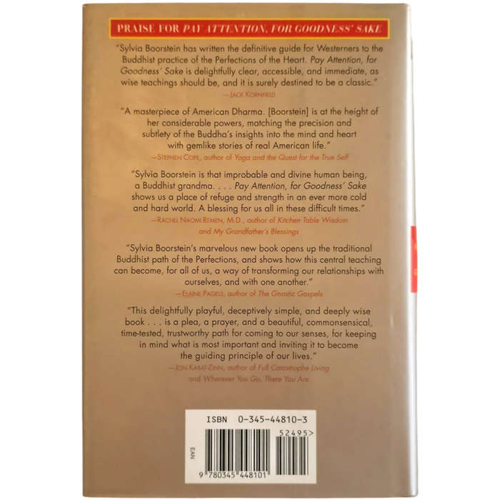 Pay Attention For Goodness' Sake - Sylvia Boorstein