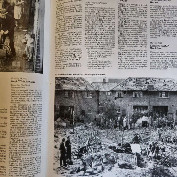 The Daily Telegraph Record of the Second World War Month by month from 1939 to 1945 (Free Shipping)