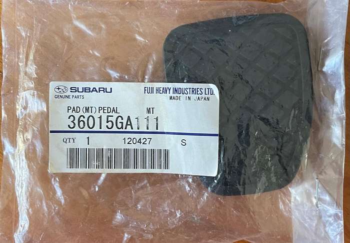 SUBARU Genuine Foot Pad. CLUTCH & BRAKE PEDAL