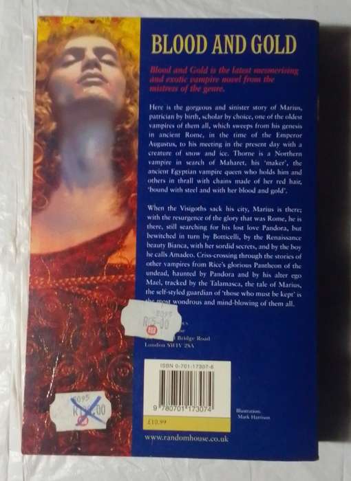 Blood and gold-By: Anne Rice