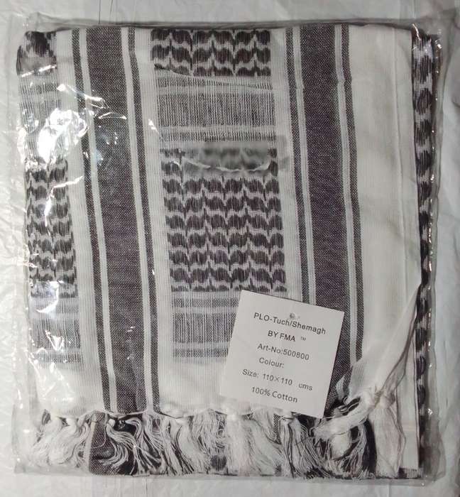Black and white shemagh