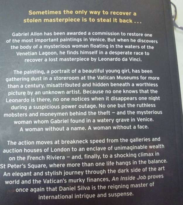 AN INDIDE JOB. By Daniel Silva