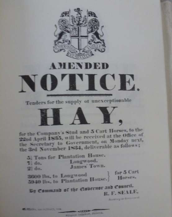 SAINT HELENA PROCLAMATIONS 1818-1943  By Robin Castell