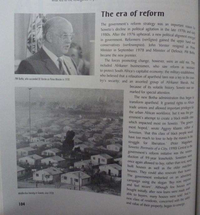 SOWETO A HISTORY By Philip Bonner & Lauren Segal