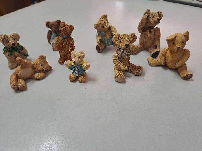 TEDDY BEAR MINIATURES  X 9