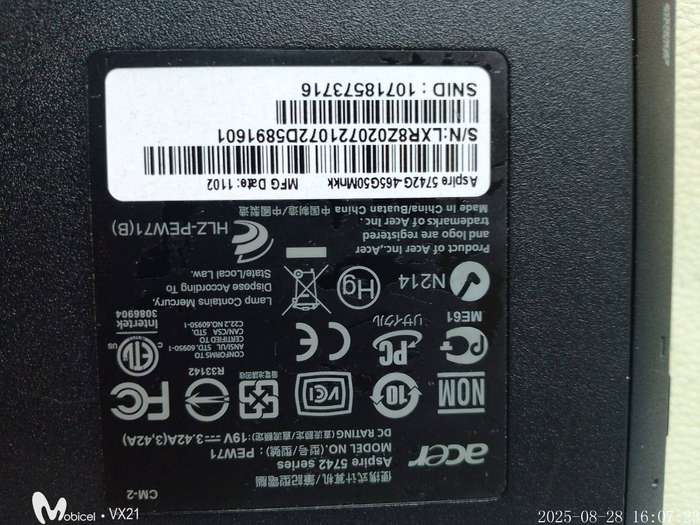 ACER ASPIRE 5742G CORE i5-460M with Radeon Graphics
