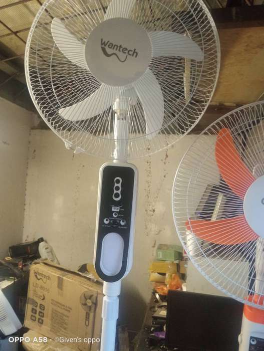 WANTECH 16" RECHARGEABLE OSCILLATING FAN
