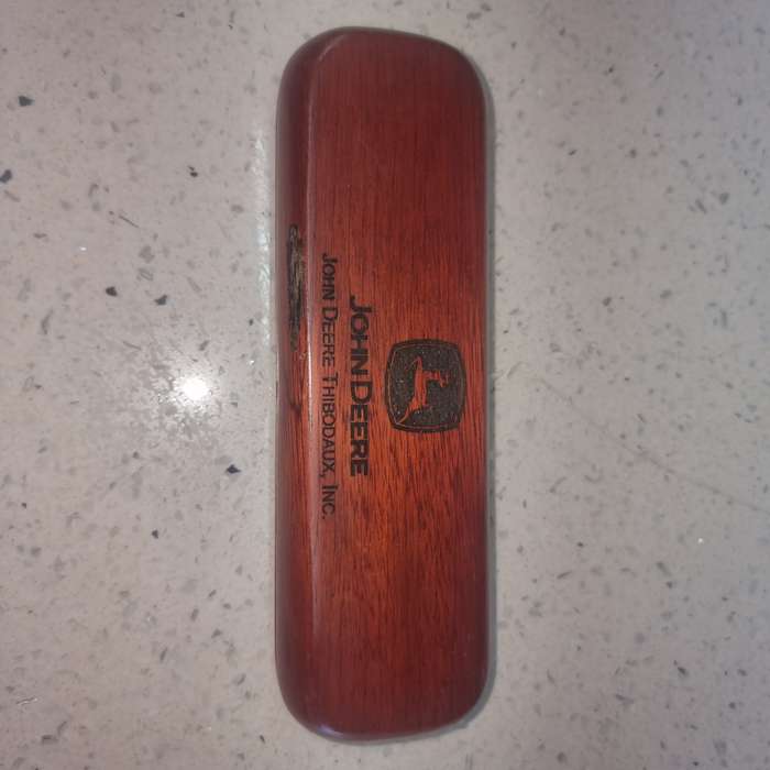 John Deere Pen unused in wooden box- relisted