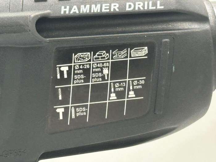 Wireless Handheld Electric Hammer Drill, 2 Lithium Battery Packs & Gloves