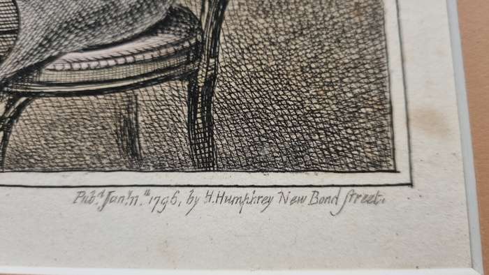 1796 copperplate engraving with hand colour. James Gillray. Two-Penny Whist. Caricature, card game.