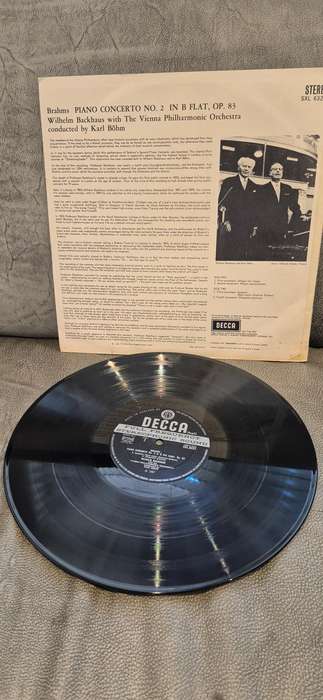 Wilhelm Backhaus Brahms Piano Concerto No. 2 on Decca SXL6322 LP Wide Band 2nd Ed. English Press