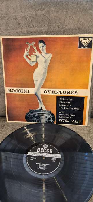 Rossini Overtures. Peter Maag and Paris Conservatoire Orchestra. SXL 2182. Wide Band. LP.