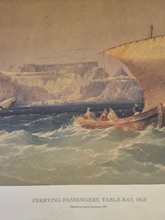 James Webb. Ferrying Passengers, Table Bay, 1852.  NUMBERED 9 OF LIMITED EDITION OF 250