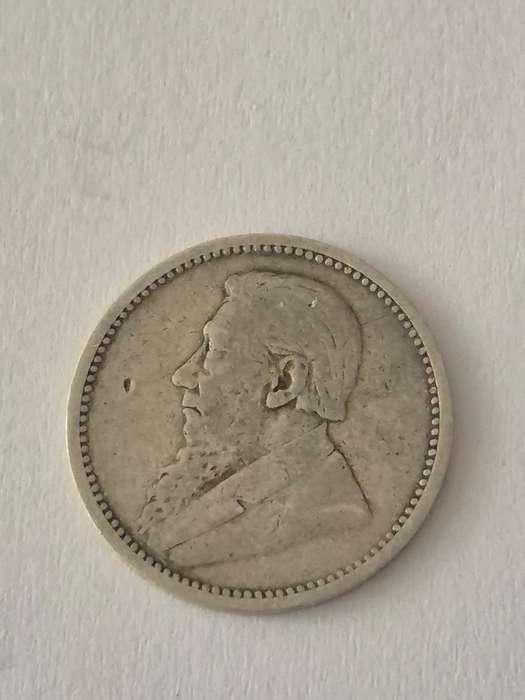 1893 Threepence 3d ZAR Zuid Afrikaanse Republiek. Solid Silver.