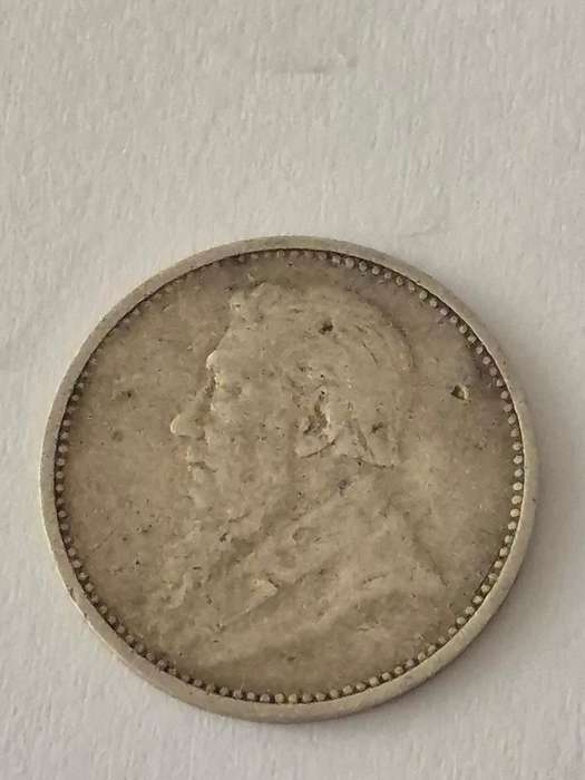 1895 Threepence 3d ZAR Zuid Afrikaanse Republiek. Solid Silver.