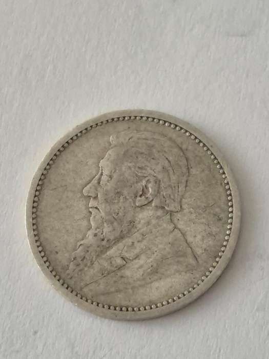 1895 Threepence 3d ZAR Zuid Afrikaanse Republiek. Solid Silver.