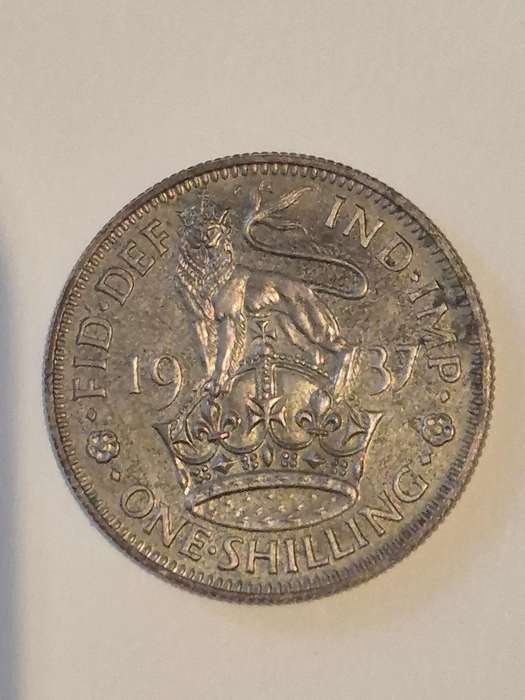 1937  1 Shilling Silver SPECIMEN COIN!
