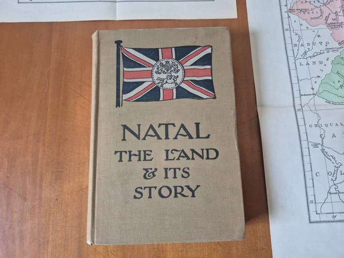 1903 Map of Natal AND 1903 Map of South Africa. WITH BOOK Natal The Land and Its Story by Russell.
