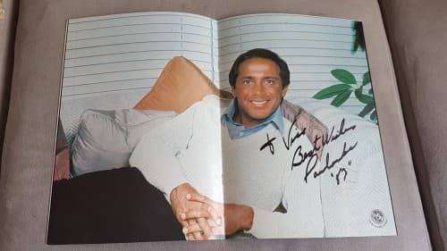 RARE Paul Anka Program, centrefold hand-signed and inscribed 1982 Sun City Program Tour Book